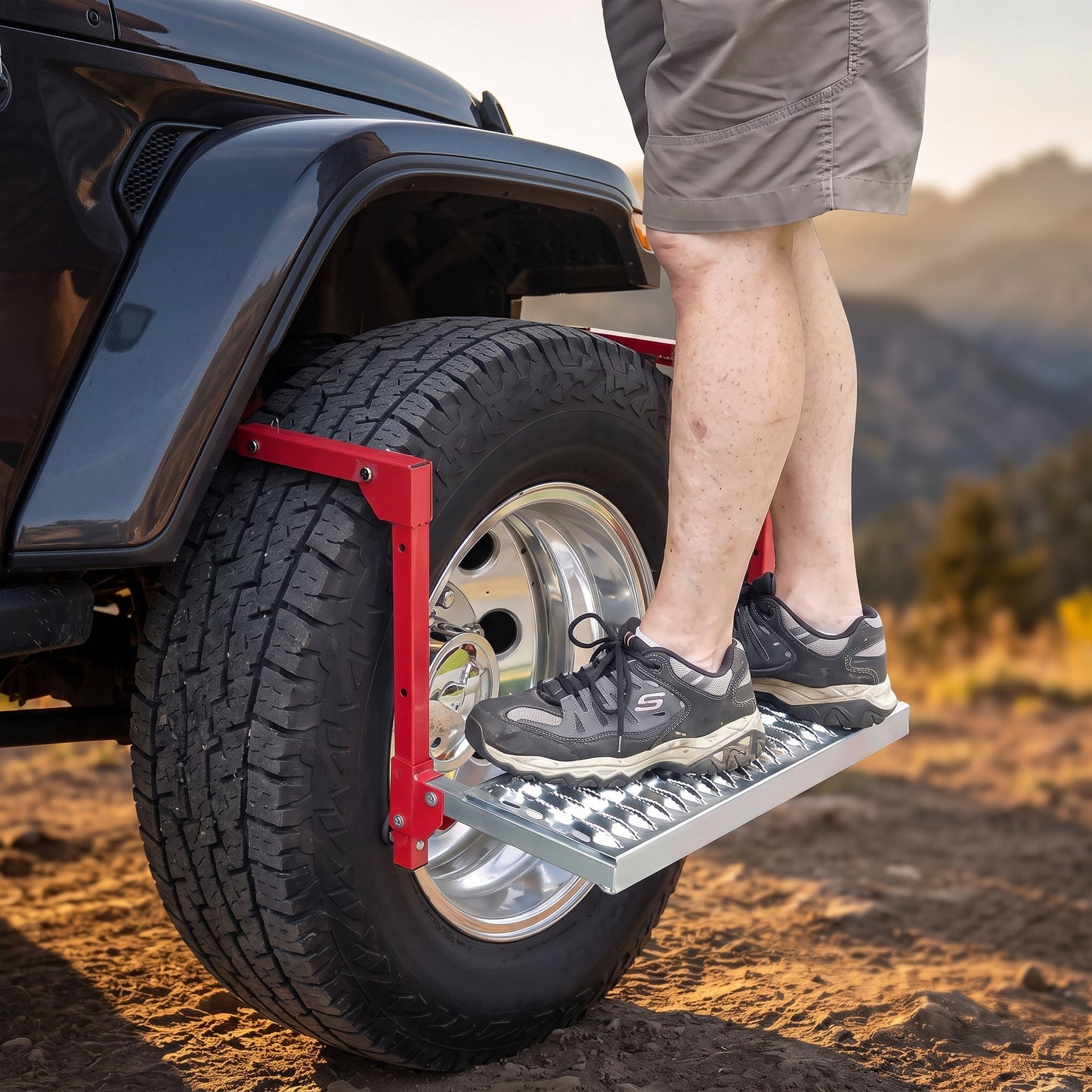 Heavy Duty Folding Tire Step