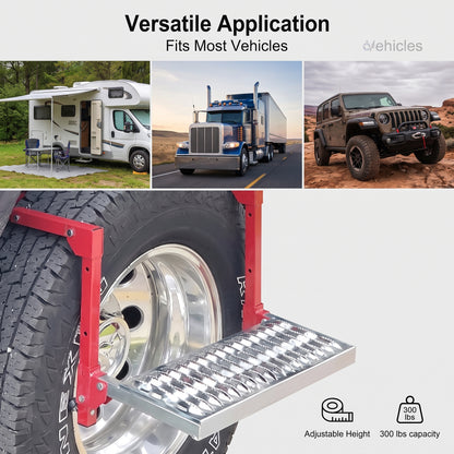 Heavy Duty Folding Tire Step