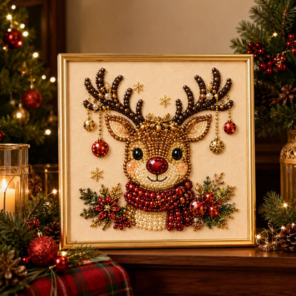 🧘Relaxing & Beginner-Friendly - 🎨💎DIY Christmas Pearl Diamond Painting Art Kit