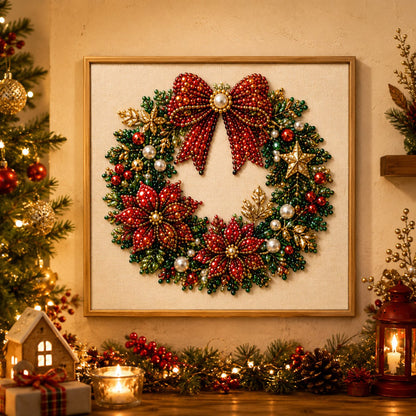 🧘Relaxing & Beginner-Friendly - 🎨💎DIY Christmas Pearl Diamond Painting Art Kit