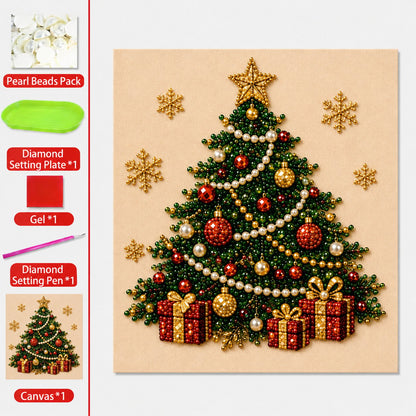 🧘Relaxing & Beginner-Friendly - 🎨💎DIY Christmas Pearl Diamond Painting Art Kit