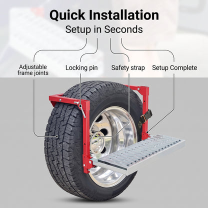 Heavy Duty Folding Tire Step