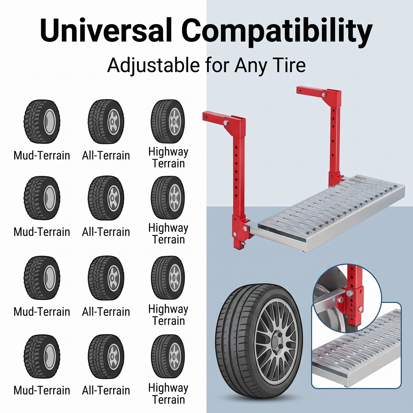 Heavy Duty Folding Tire Step