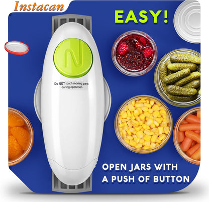 Higher Torque and One Touch Electric Jar Opener Easy Remove Almost Size Lid with Auto-Off, Powerful Bottle Opener for Arthritic Hands, Automatic Jar Opener for Weak Hands and Seniors