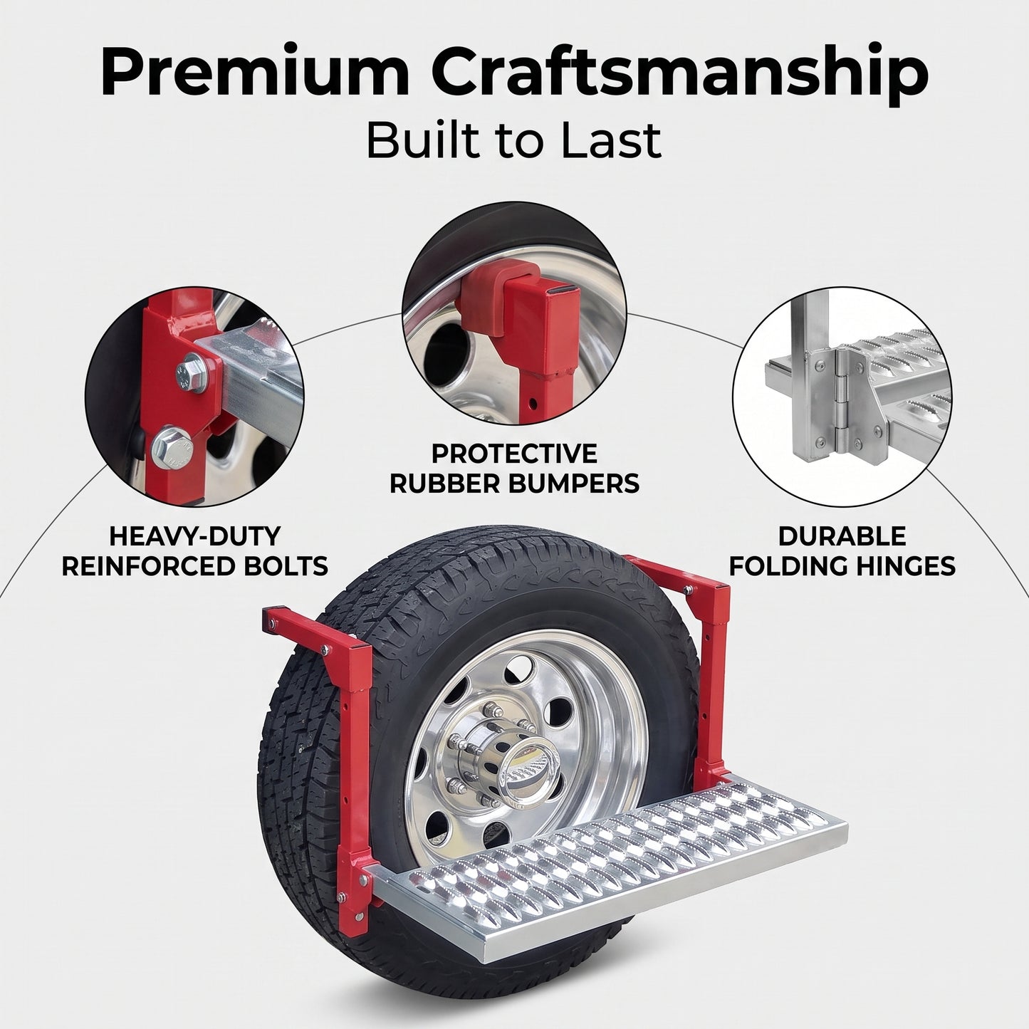 Heavy Duty Folding Tire Step