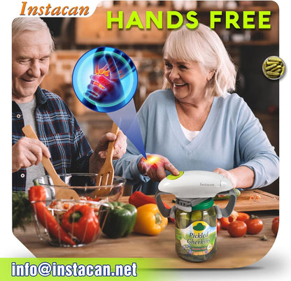 Higher Torque and One Touch Electric Jar Opener Easy Remove Almost Size Lid with Auto-Off, Powerful Bottle Opener for Arthritic Hands, Automatic Jar Opener for Weak Hands and Seniors